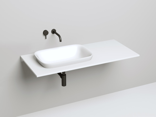 Раковина из искусственного камня S-Stone Salini MAREA 1802202MF 60х40 полувстраиваемая цвет мультиколор